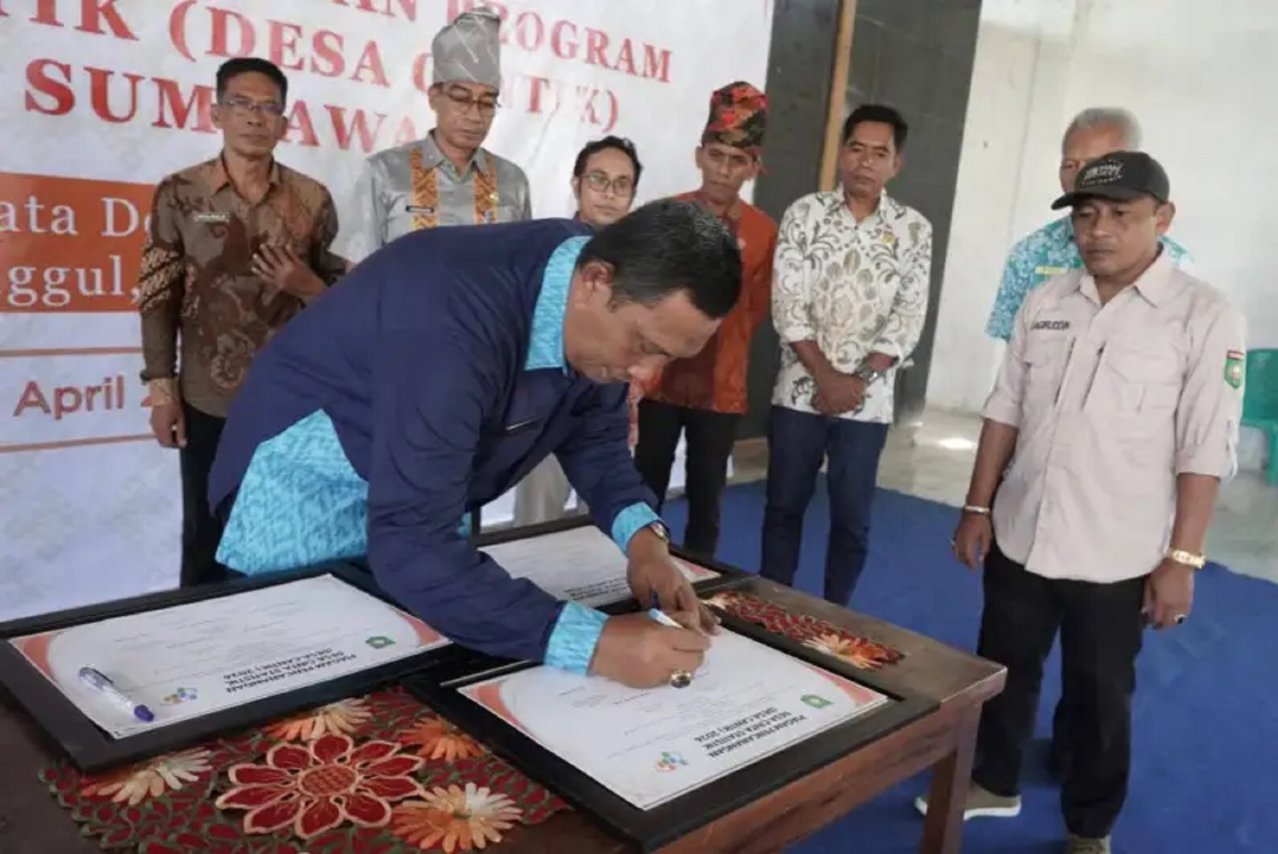 Bupati Sumbawa Canangkan Tiga Desa Cinta Statistik ( Desa Cantik ) Tahun 2026, Dalam Program Satu Data Indonesia