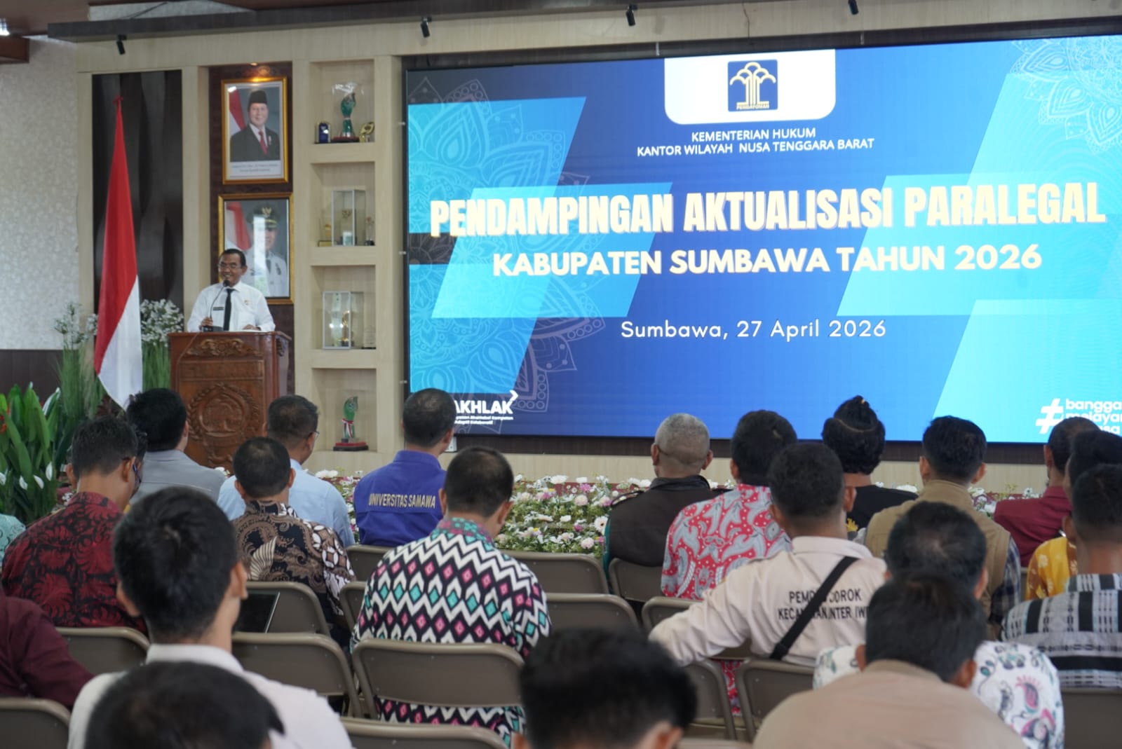 Dorong Peran Aktif  Masyarakat Dalam Pelayanan Hukum,Pemda Sumbawa Gelar Pendampingan Aktualisasi Paralegal 2026,